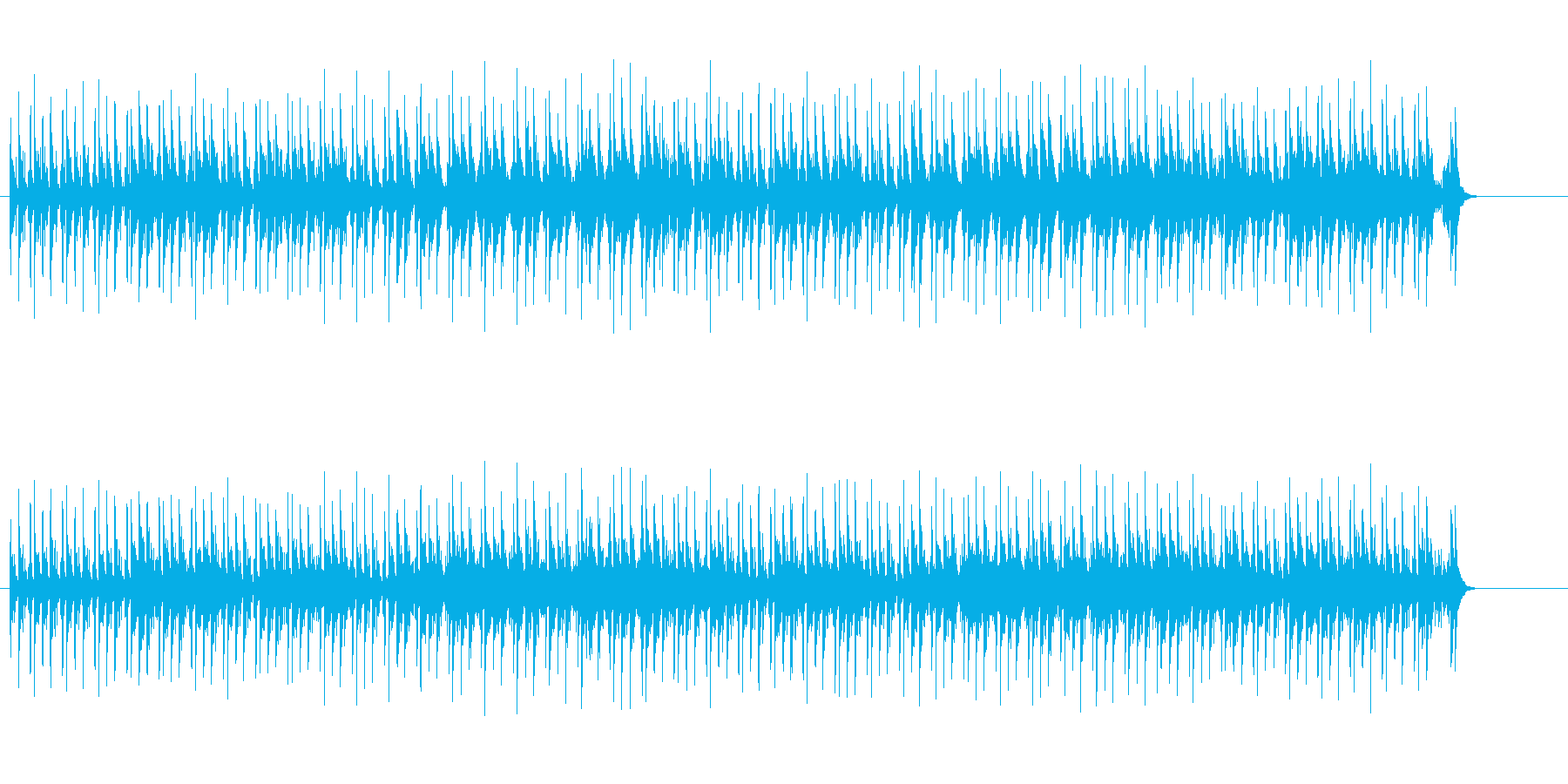 情緒的なユーロ・ポップス風の曲の再生済みの波形