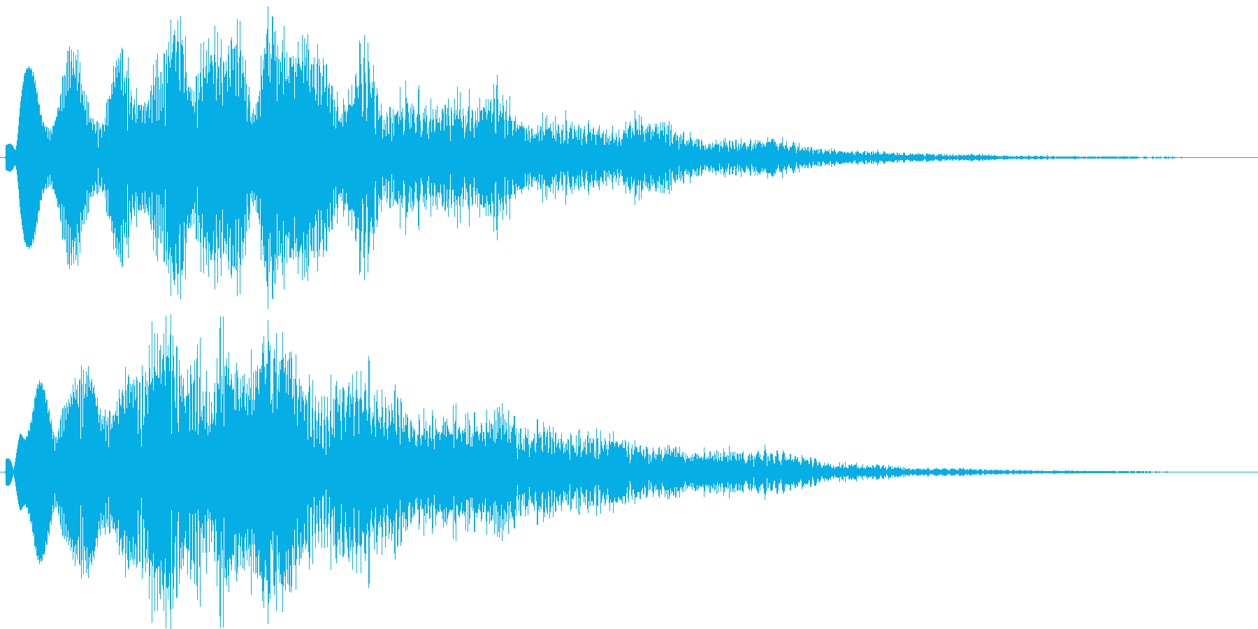 効果音的なワンポイント音です。の再生済みの波形