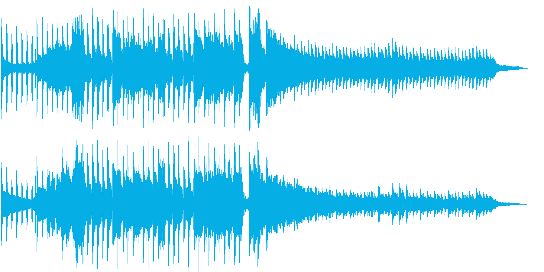 ラララランと歌うショートソングの再生済みの波形
