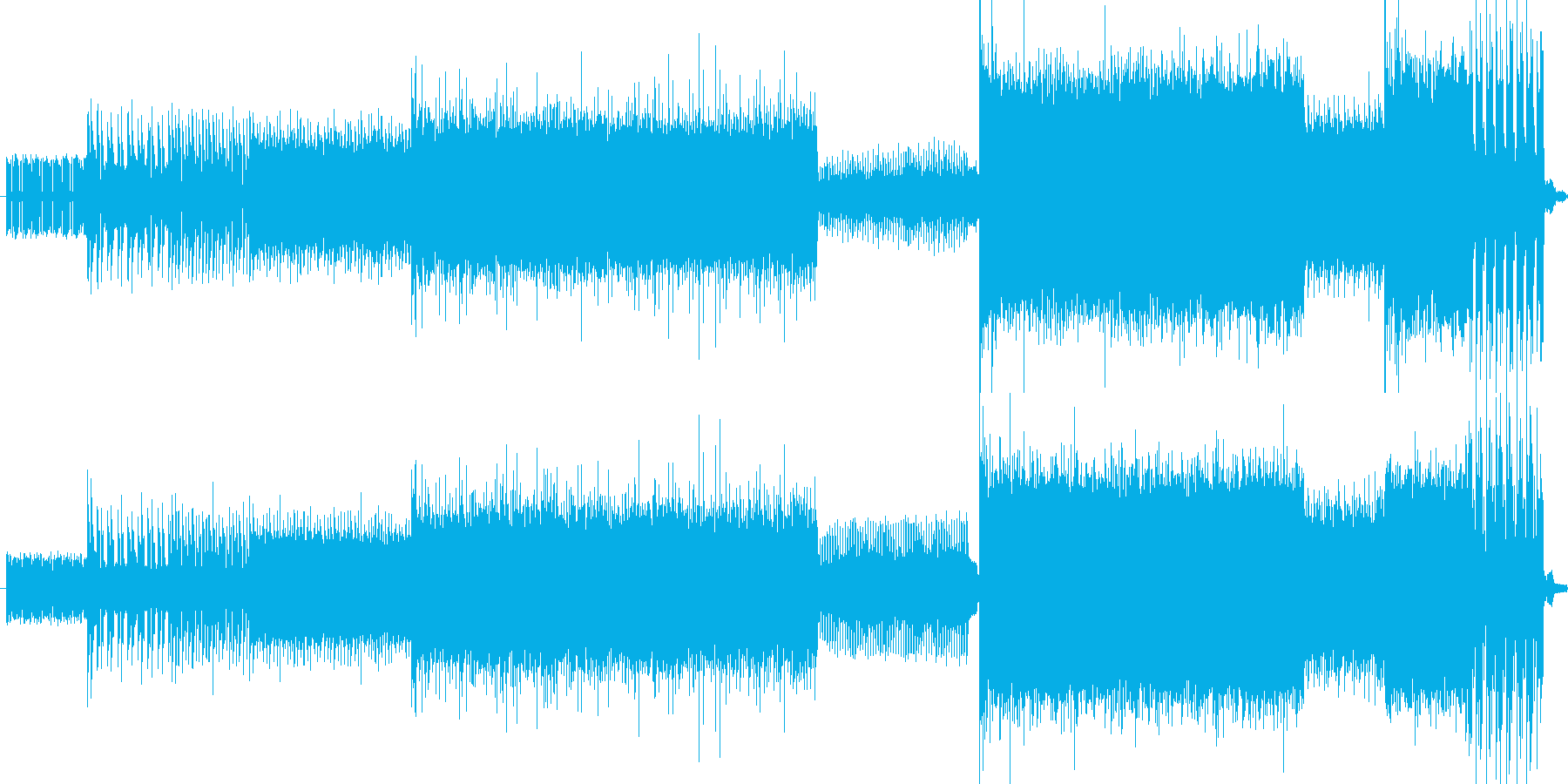 ダークでヘヴィで壮大なイメージの楽曲で…の再生済みの波形