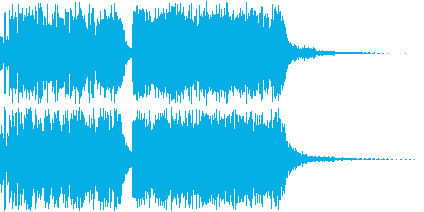 ロック調のジングルです。の再生済みの波形