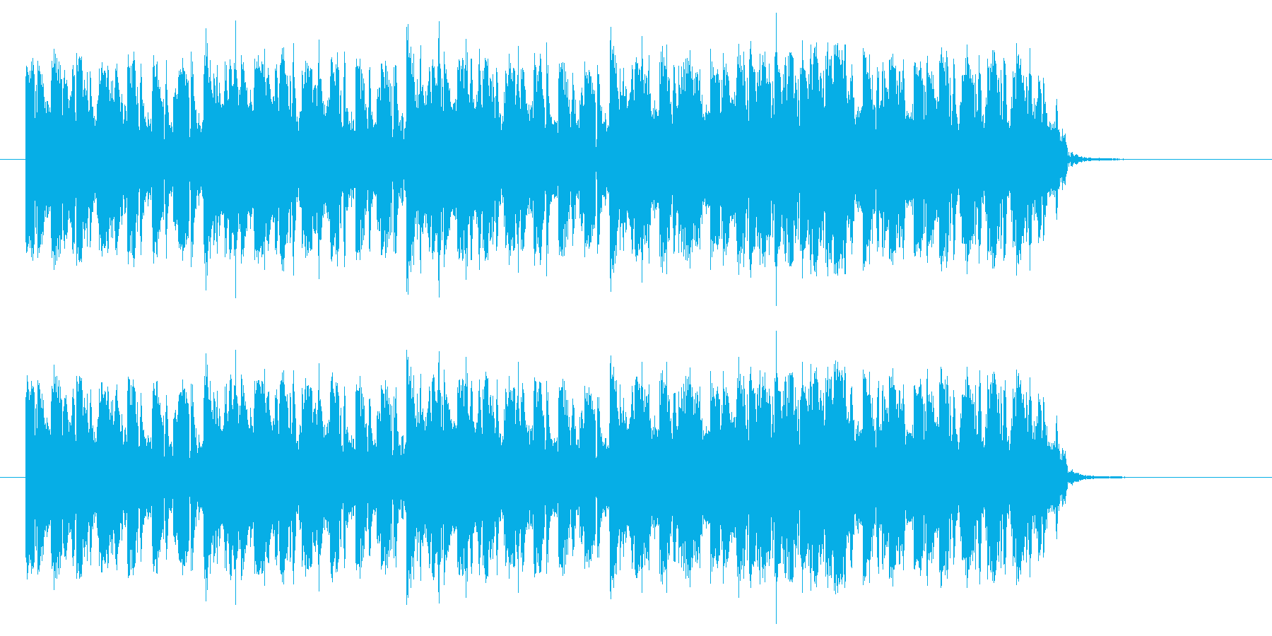 疾走感のあるシンセサイザー音楽の再生済みの波形