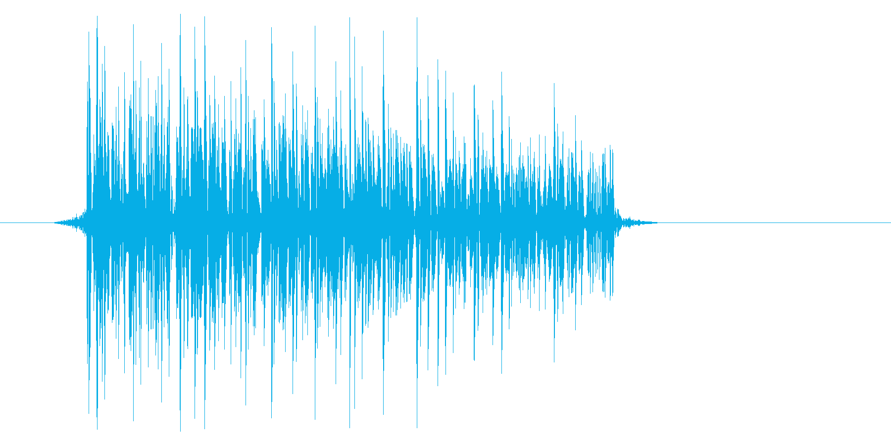 ゲーム(ファミコン風)爆発音_045の再生済みの波形