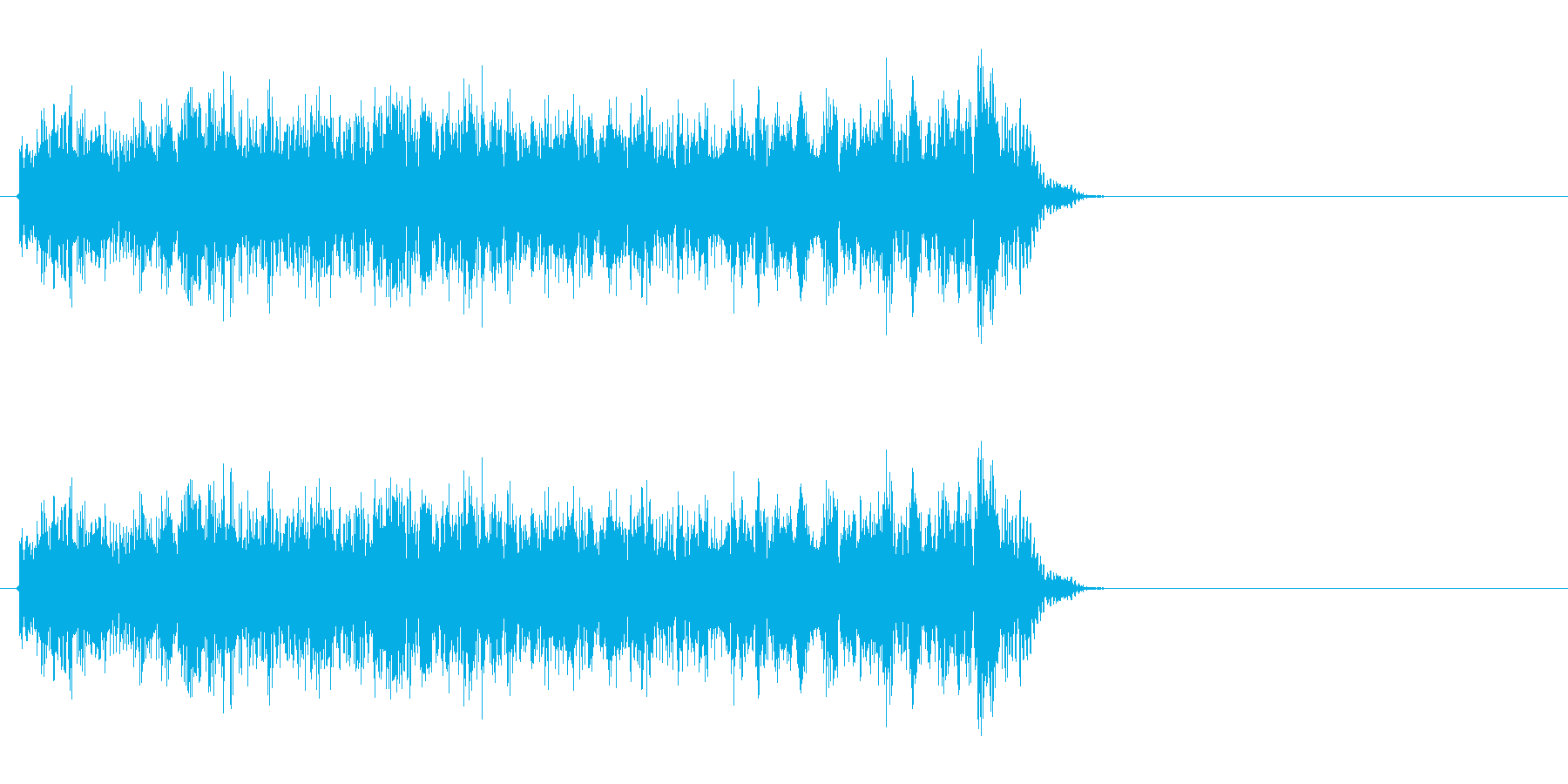 特撮などで使うビーム光線のような音ですの再生済みの波形