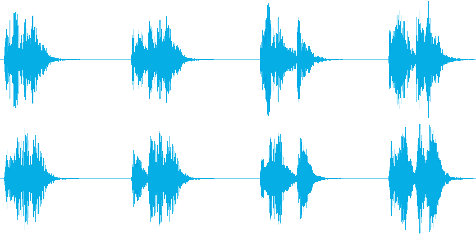 マンホール音セット(ガランガラン)の再生済みの波形