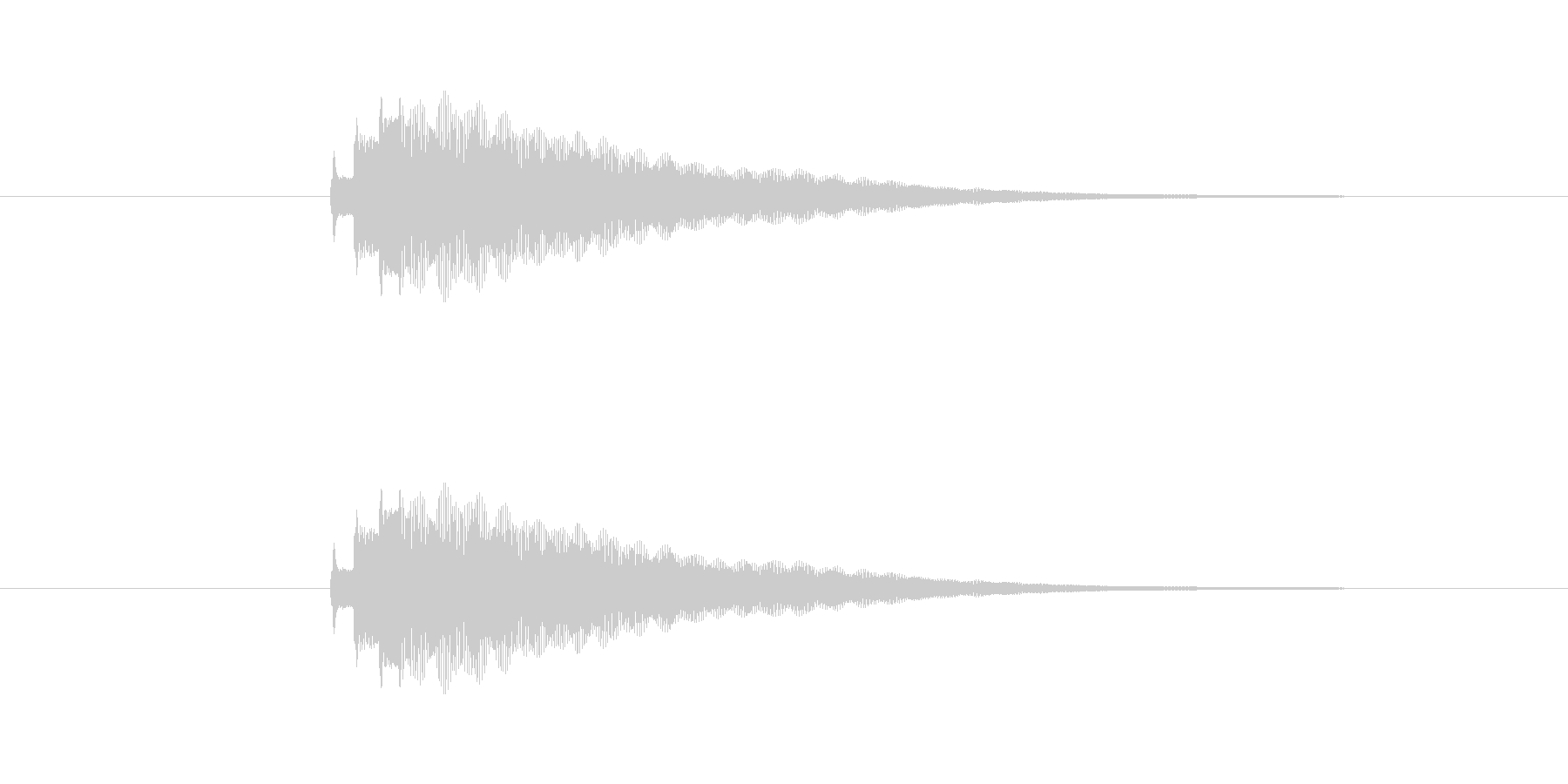 Kalimbellを使った明るい効果音…の未再生の波形