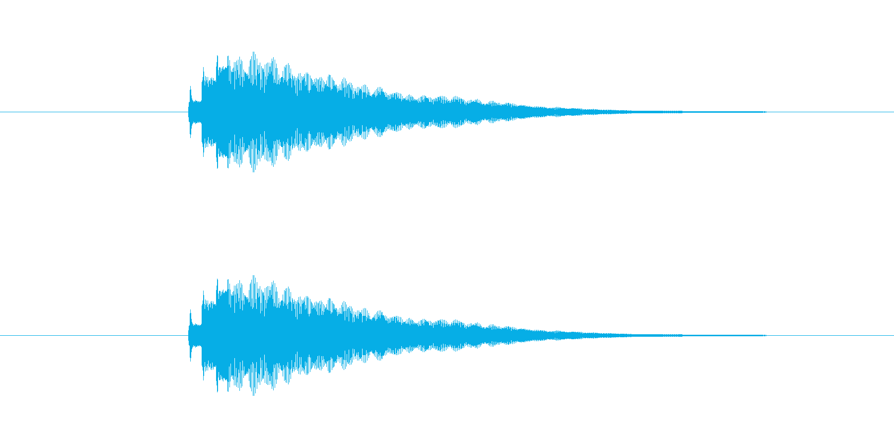 Kalimbellを使った明るい効果音…の再生済みの波形