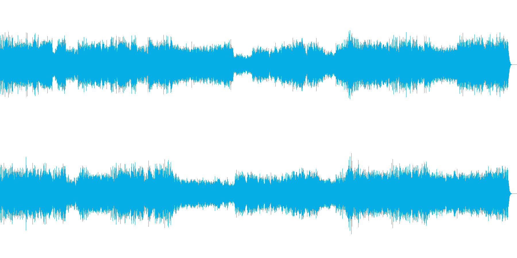 ドキュメンタリーテーマ音楽の再生済みの波形