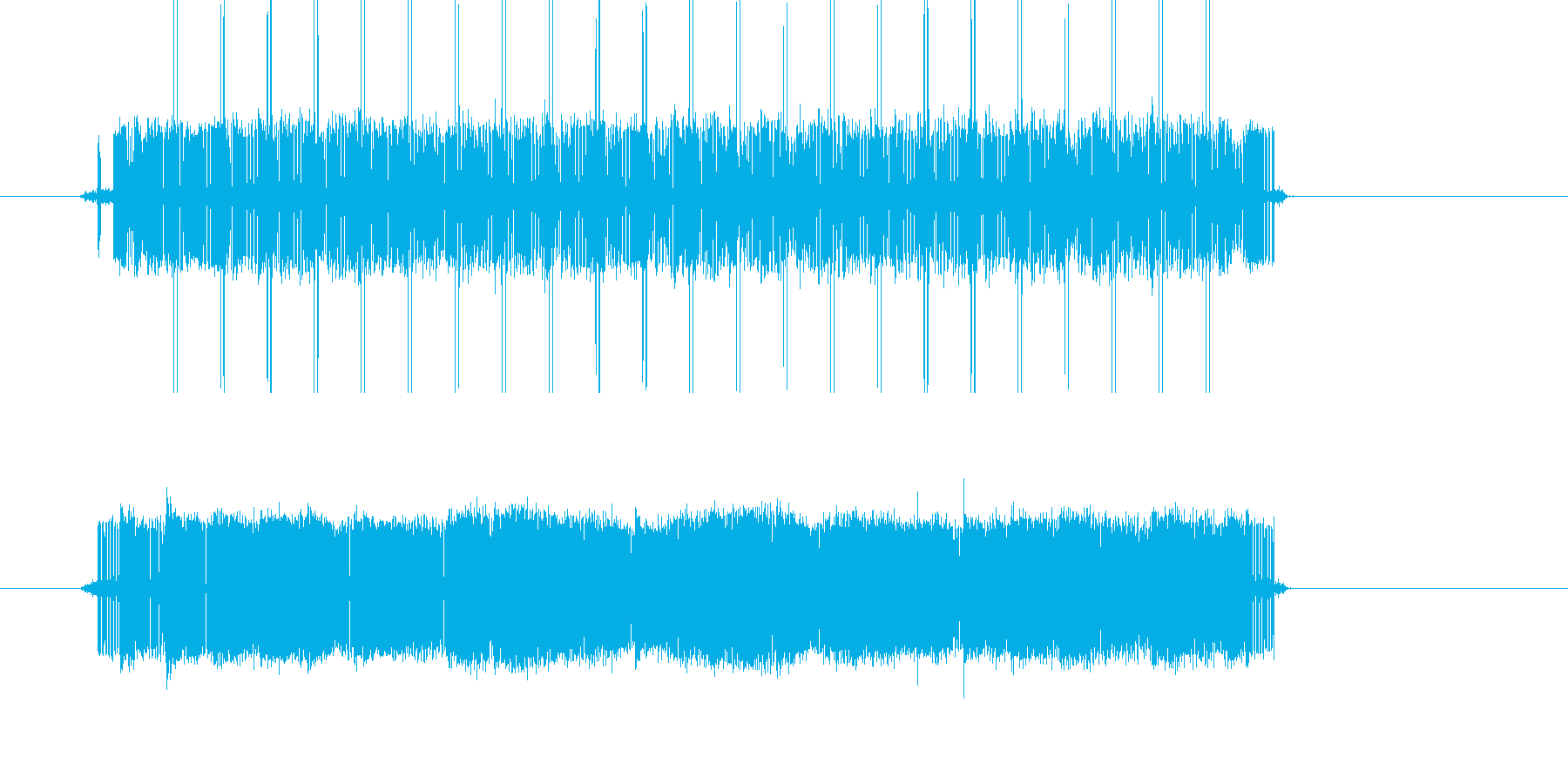 間違い時の電子音/長めの再生済みの波形