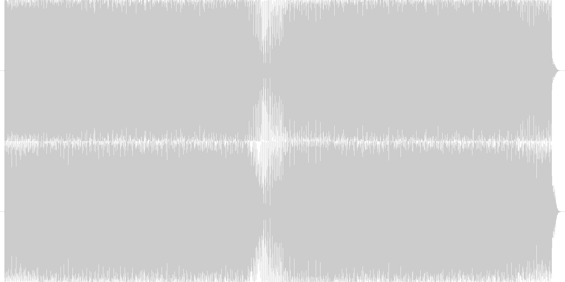 月面から見た情景を表現した楽曲です。の未再生の波形