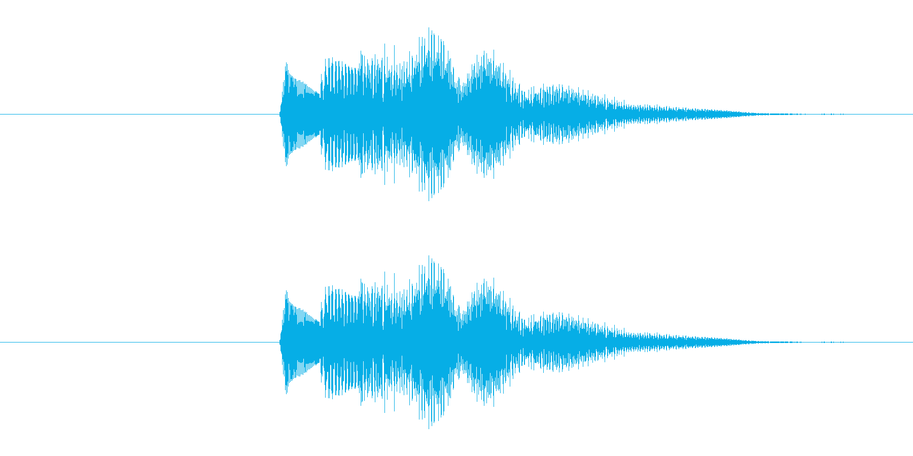 緊張感のある響きのシステム効果音です。…の再生済みの波形