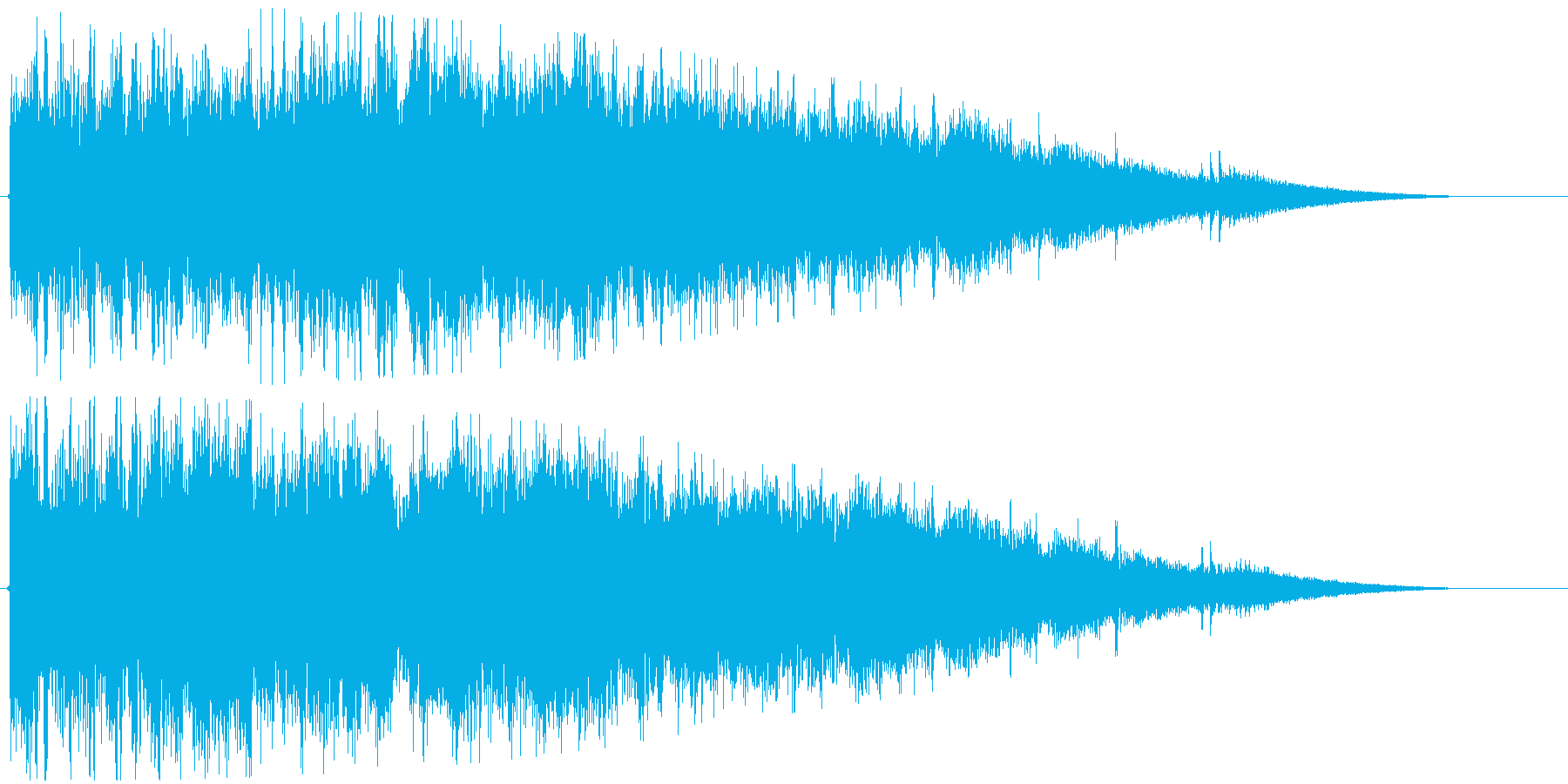 キラキラ きれいな音の再生済みの波形