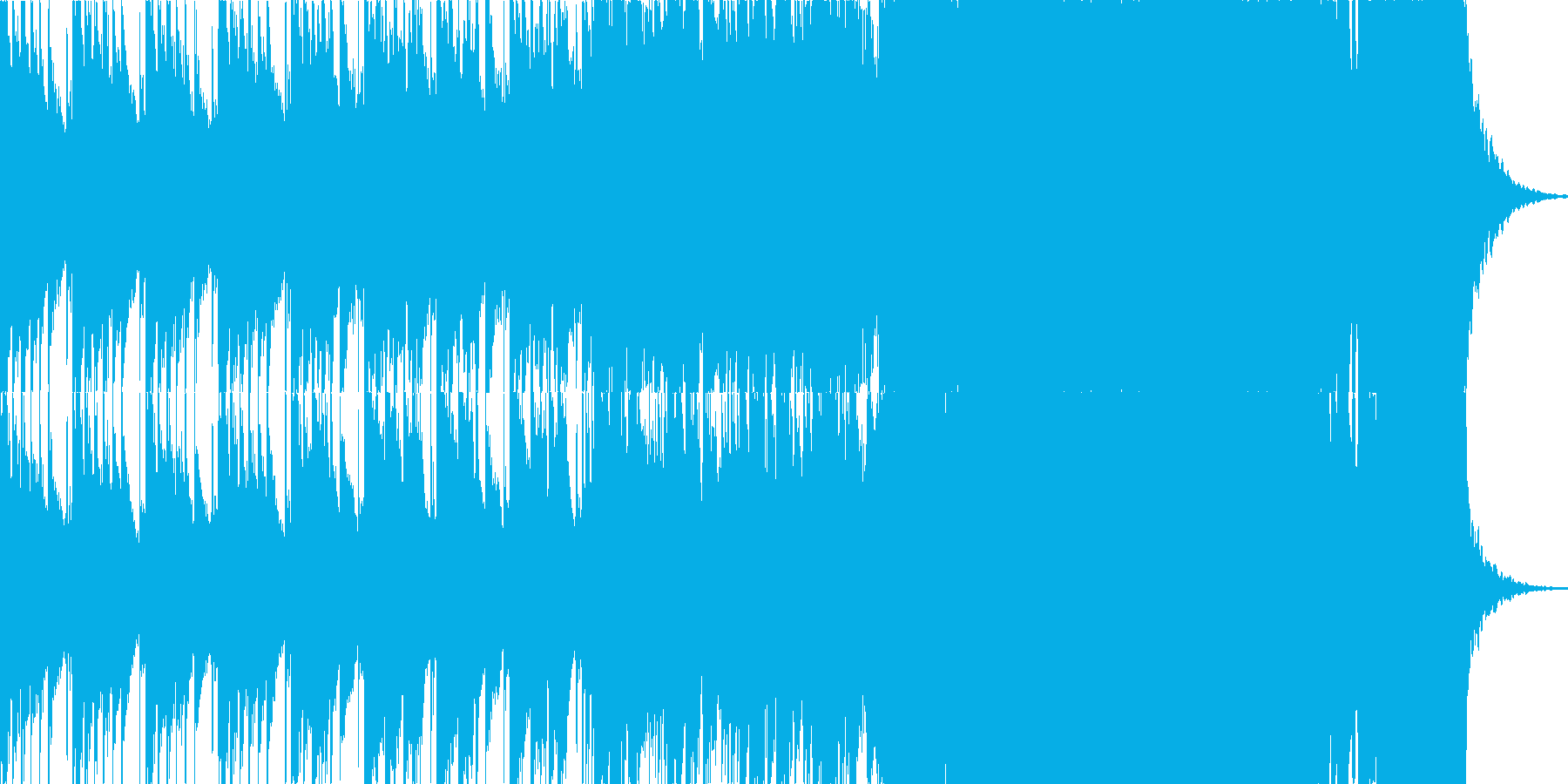 わくわくする様なウインターソングの再生済みの波形