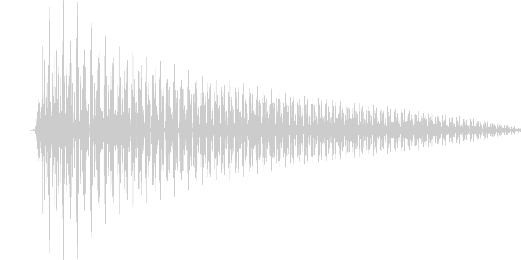 システム音(ワンコード)の未再生の波形