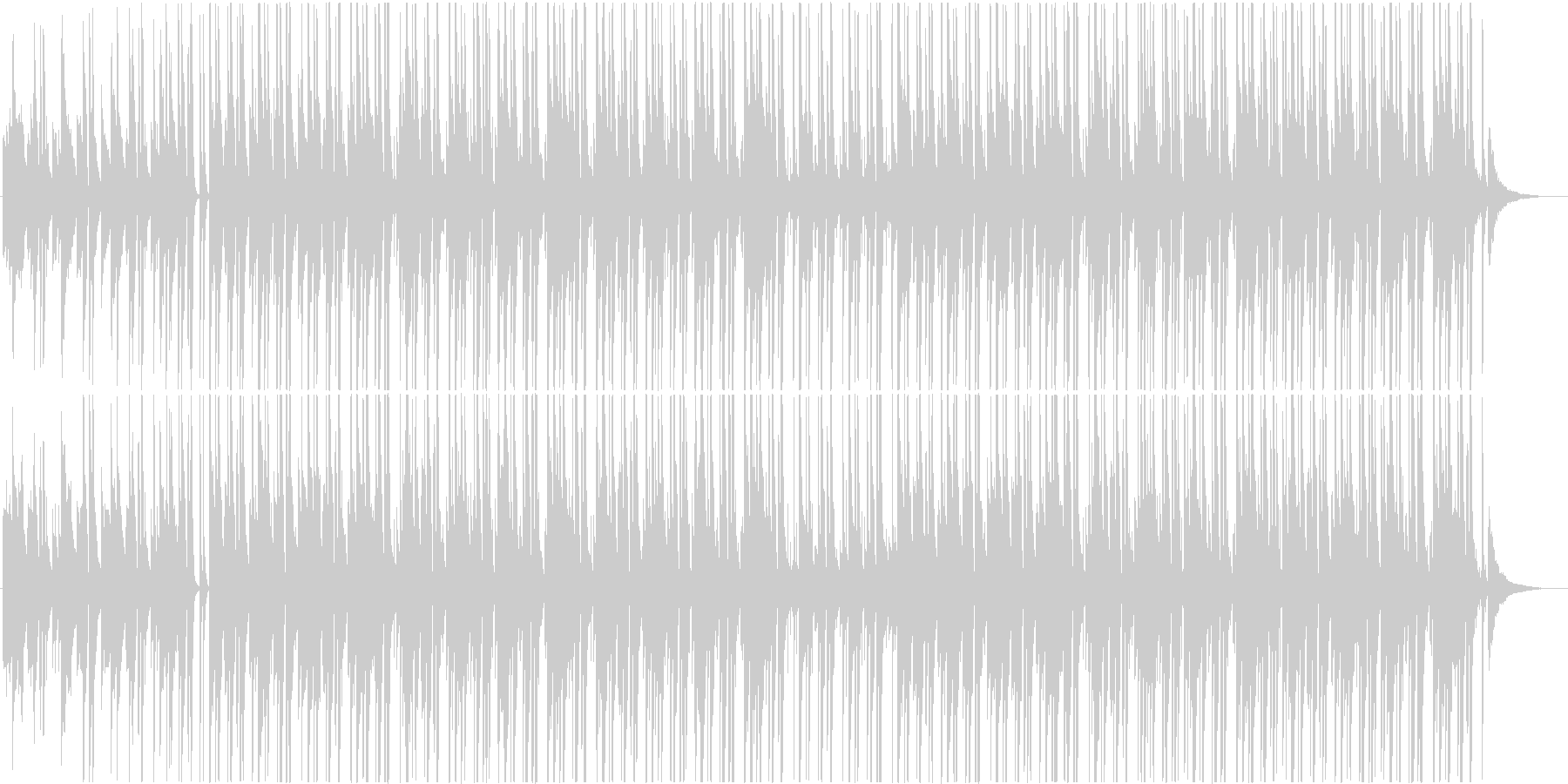 穏やかで心地よい春をイメージしたBGMの未再生の波形