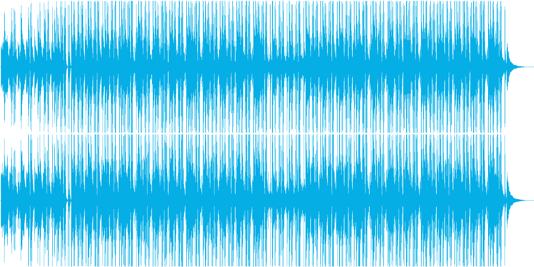 穏やかで心地よい春をイメージしたBGMの再生済みの波形