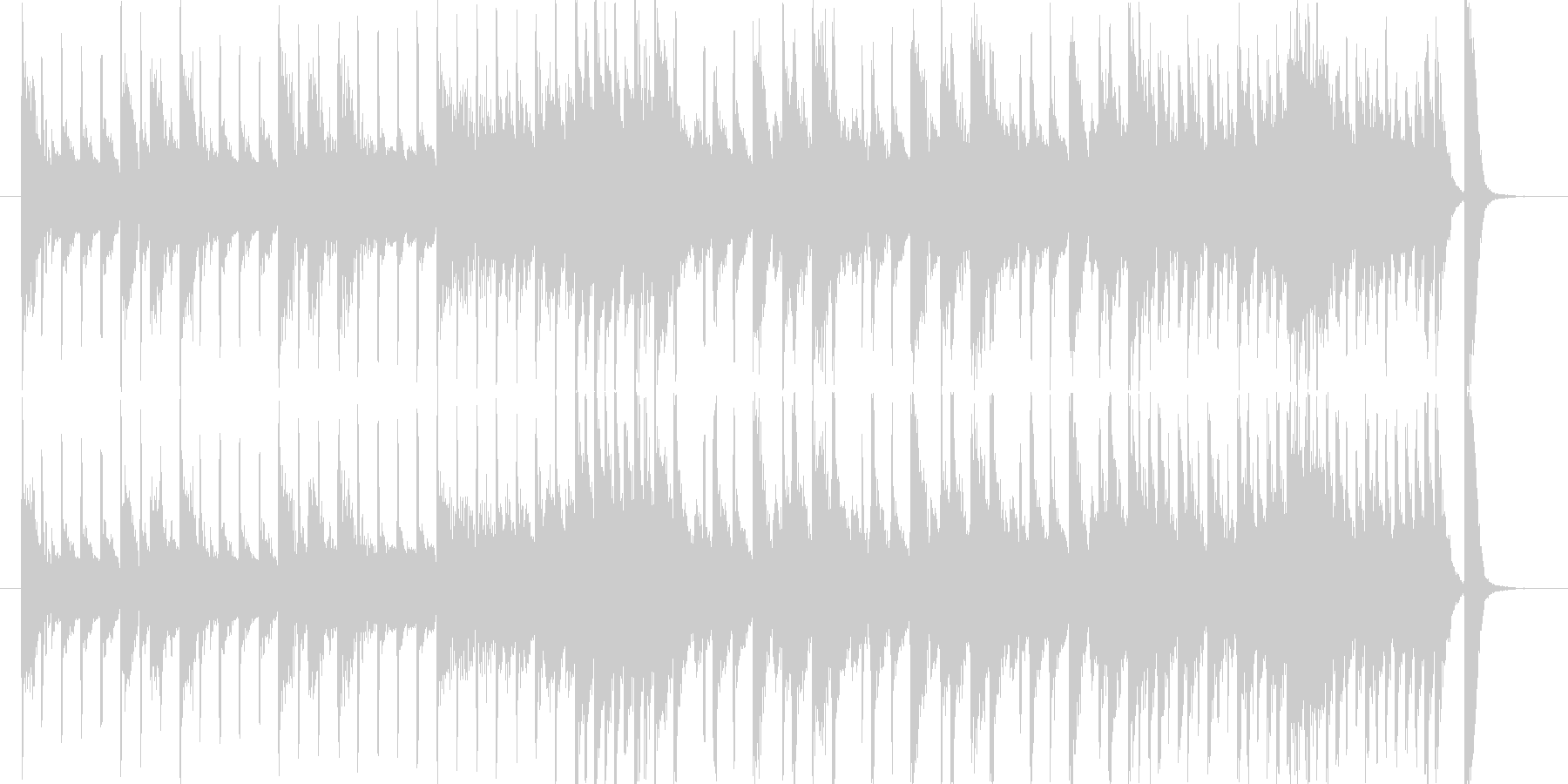 ピアノとドラムだけの曲ですの未再生の波形