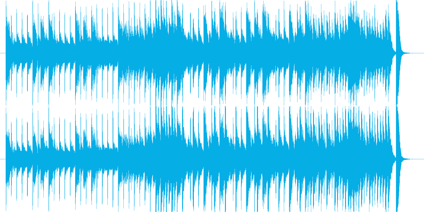 ピアノとドラムだけの曲ですの再生済みの波形