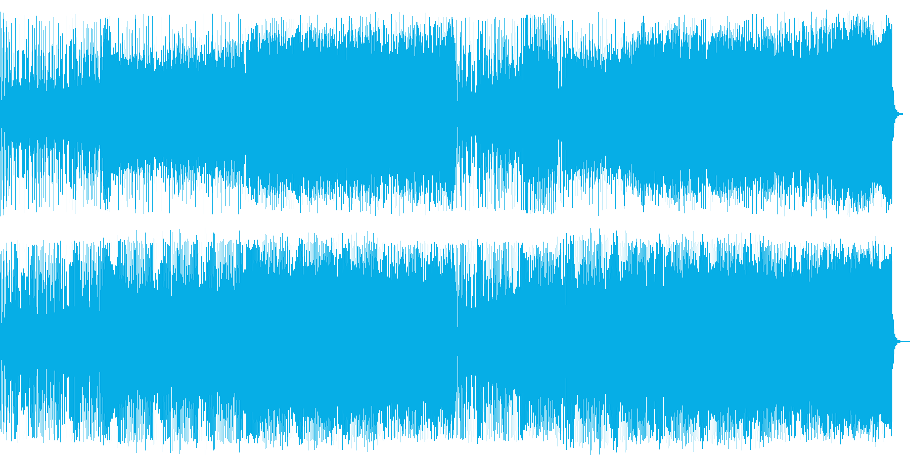 鮮明で煌びやかなポップハウス曲の再生済みの波形