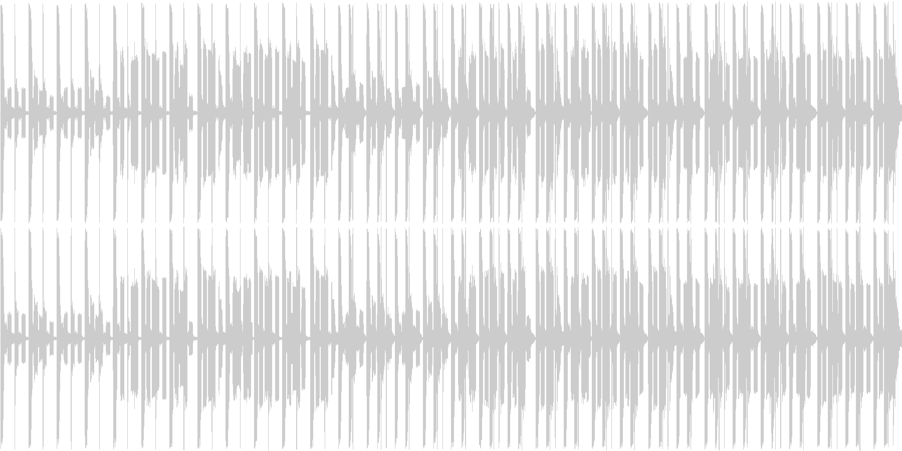 短い曲ですの未再生の波形