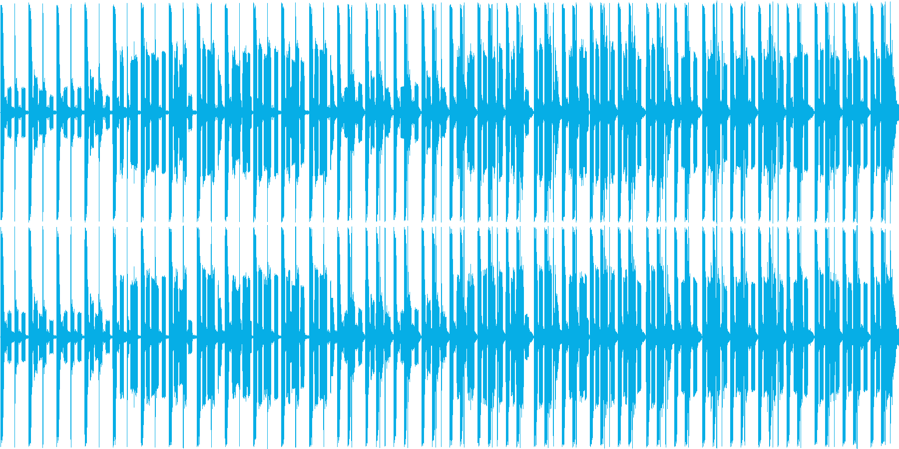 短い曲ですの再生済みの波形