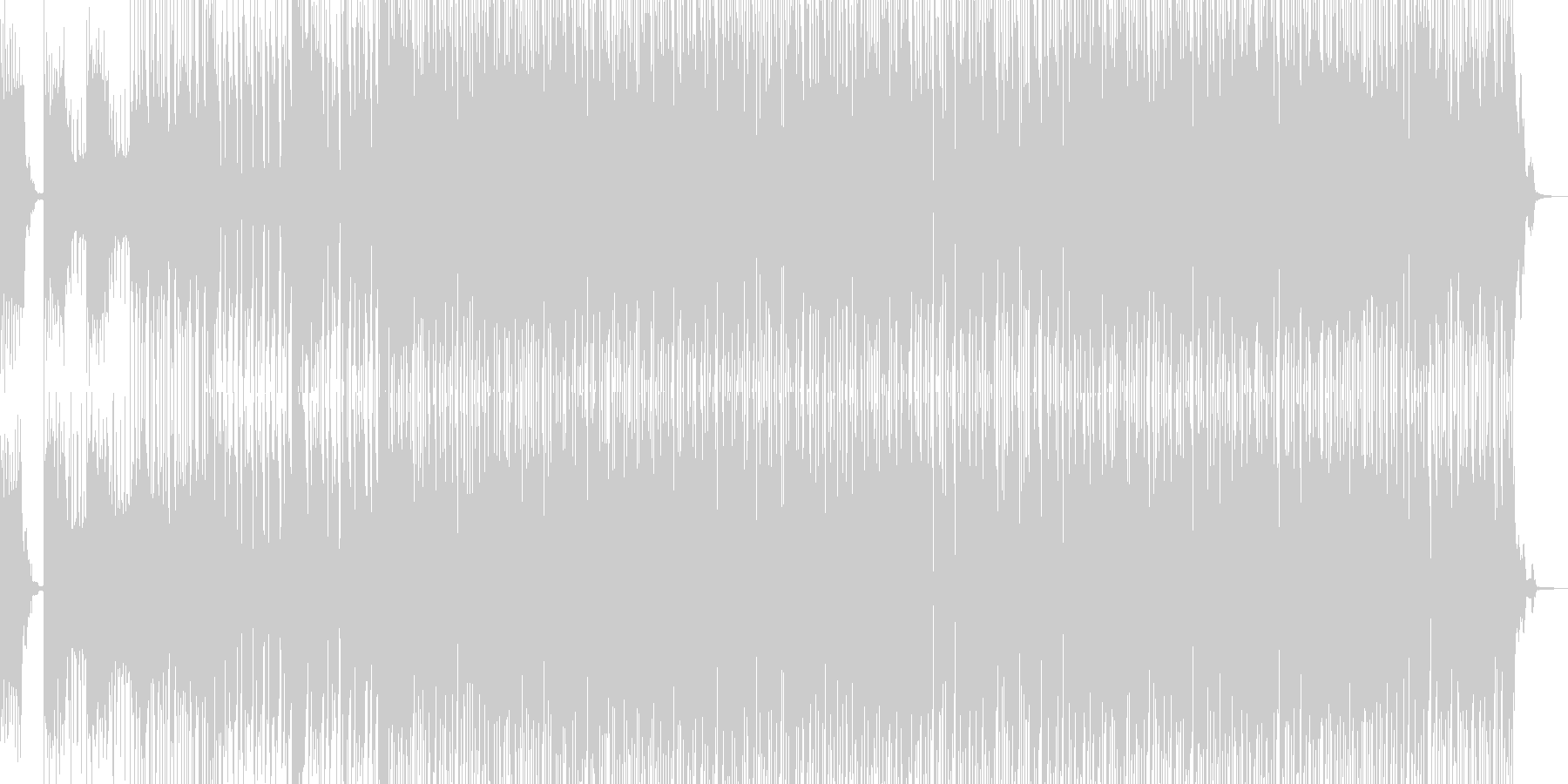 疾走感あふれるEDMの未再生の波形