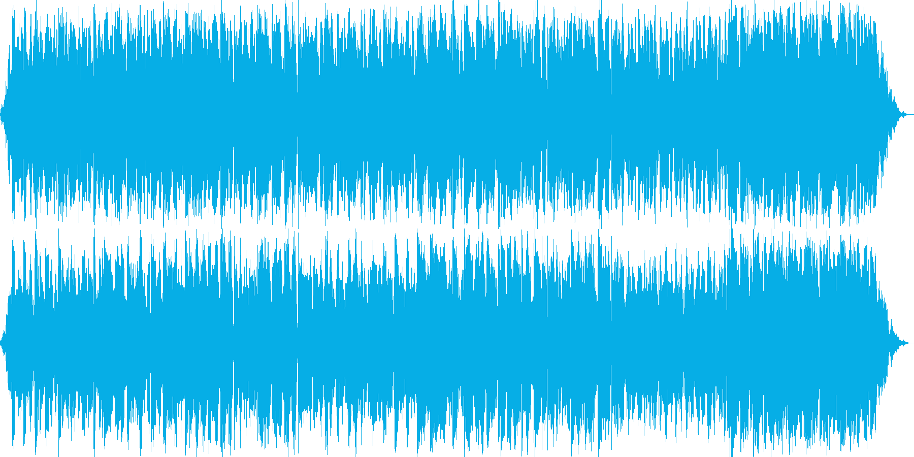 幻想的なギターのリラクゼーション曲の再生済みの波形