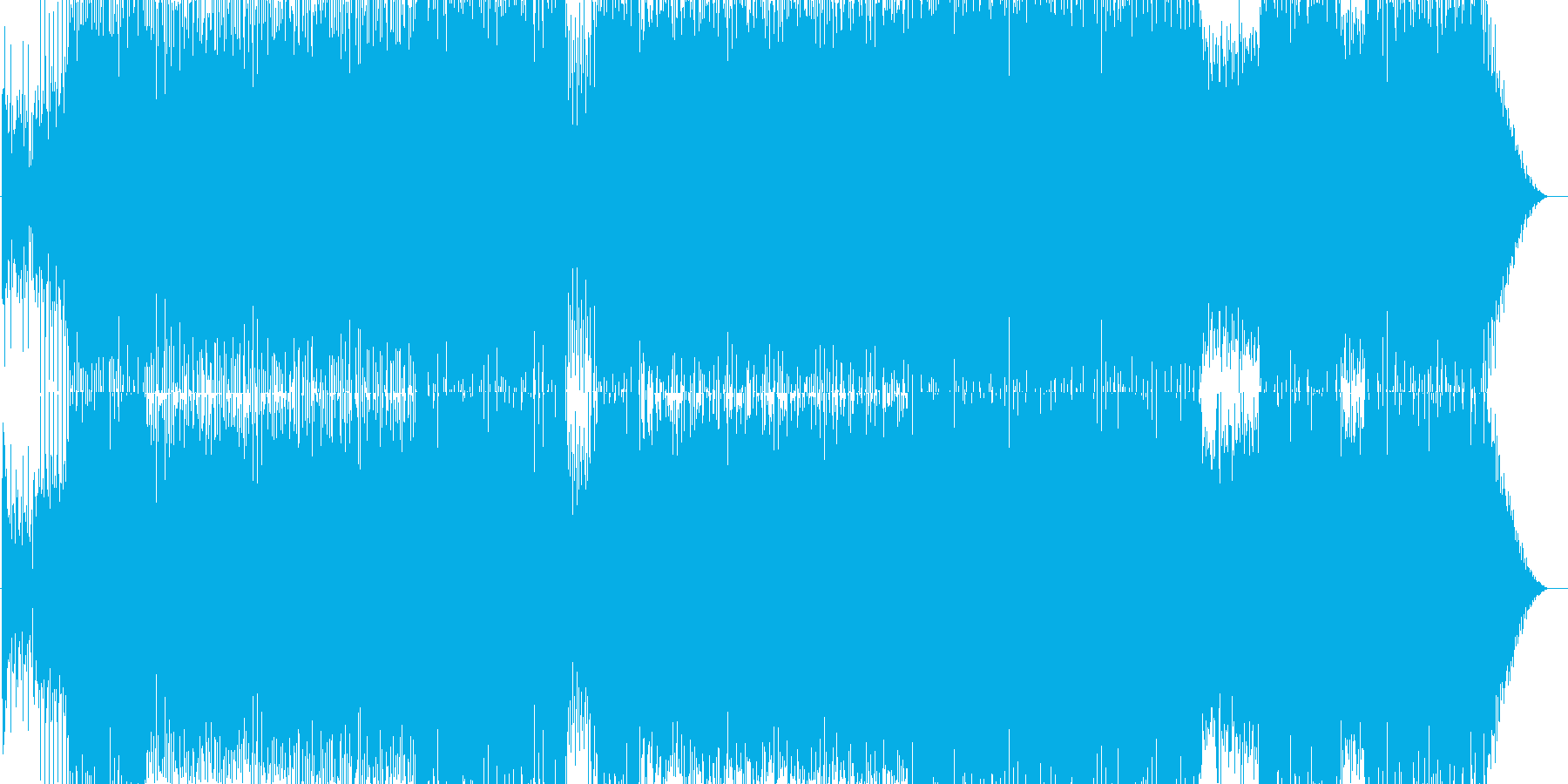 おしゃれで爽やかな曲です。ハウス系の再生済みの波形
