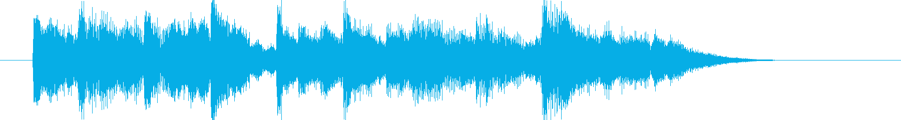 ゲームにお勧めしたい、ちょっと切なげな曲の再生済みの波形