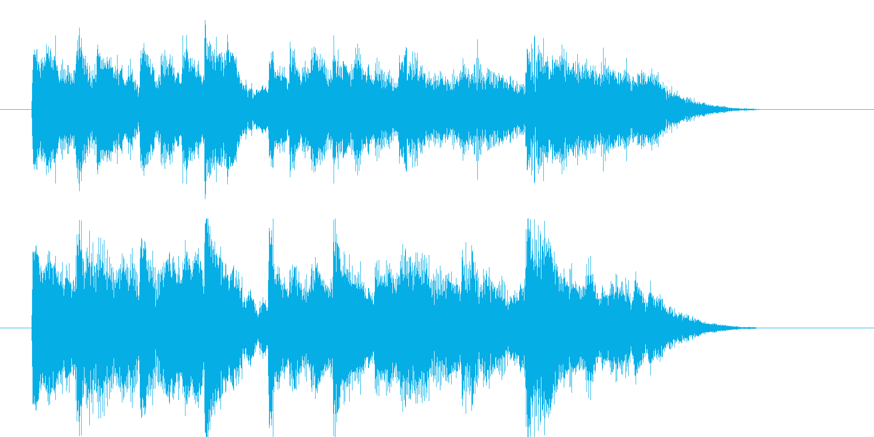 ゲームにお勧めしたい、ちょっと切なげな曲の再生済みの波形