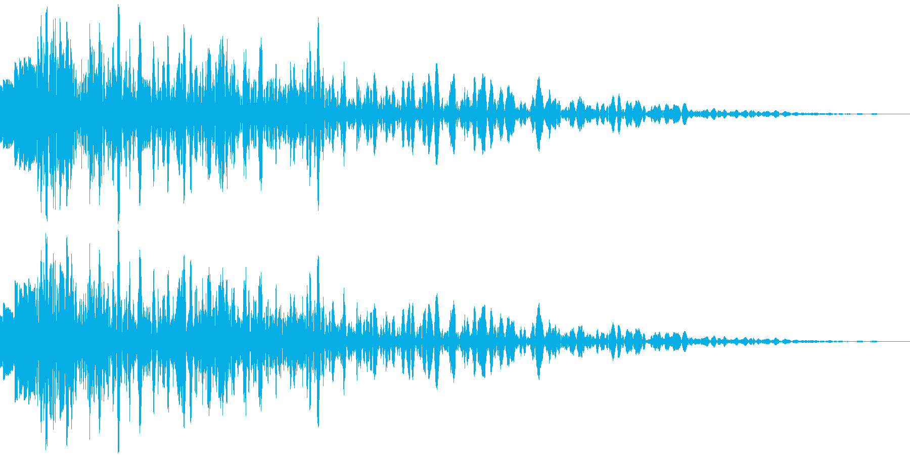怪獣(モンスター)の足音の再生済みの波形