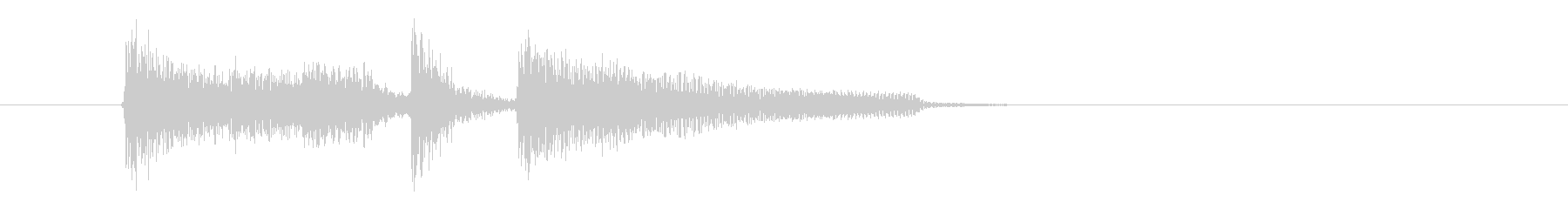 落ち着いた雰囲気のピアノ音楽の未再生の波形
