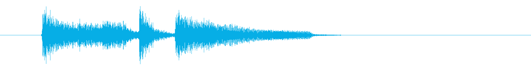 落ち着いた雰囲気のピアノ音楽の再生済みの波形