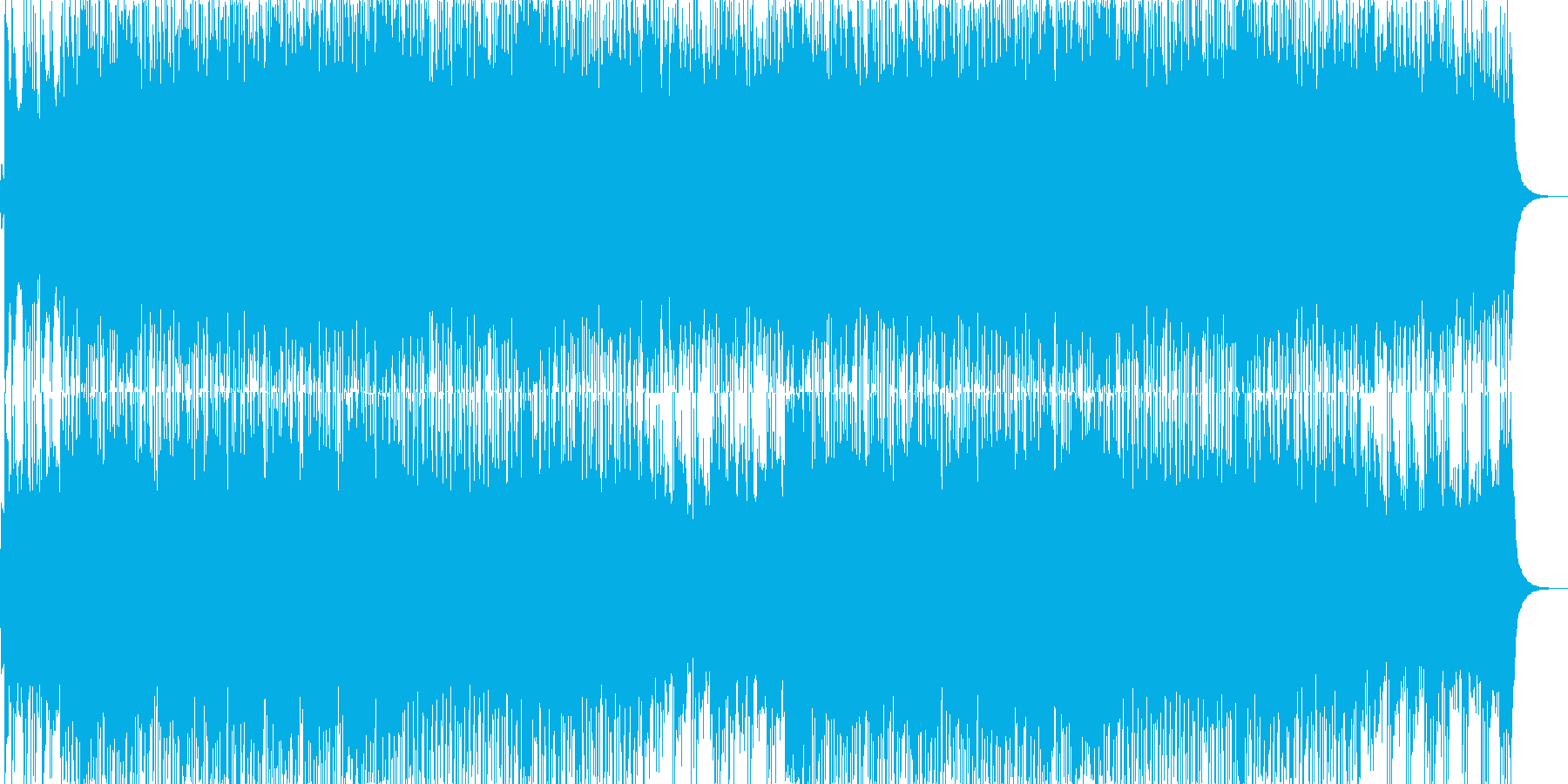 【バトルBGM】熱いロックオルガン曲の再生済みの波形