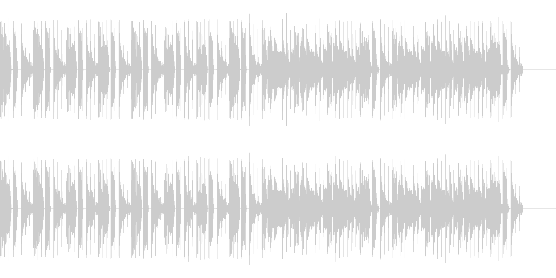 CM等で使われる事を想定した短い曲の未再生の波形