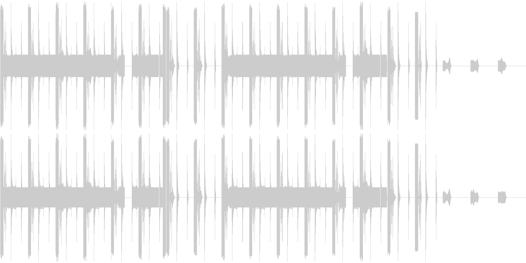 変わった曲ですの未再生の波形