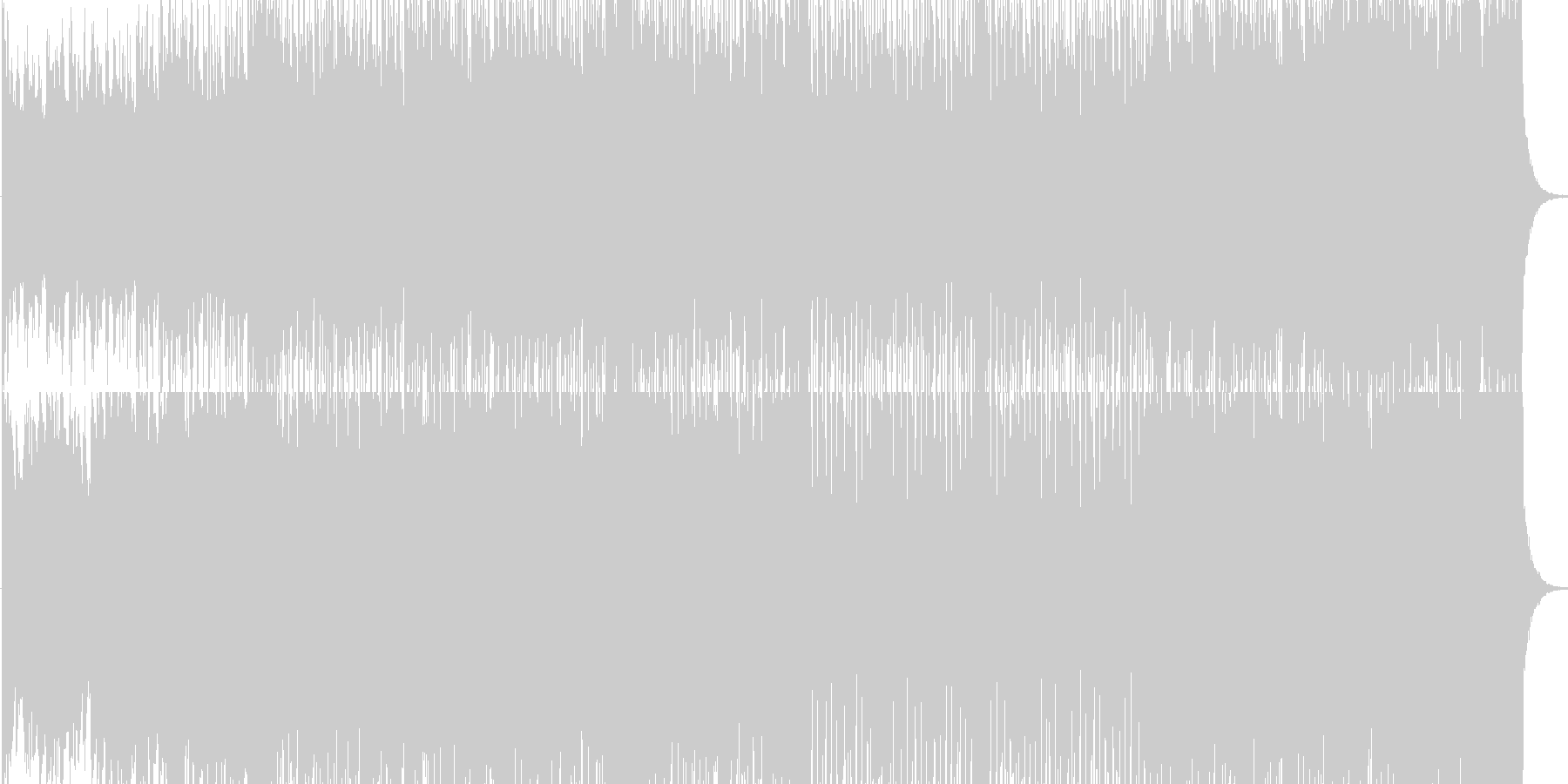 シンセが印象的な疾走感溢れるサウンドですの未再生の波形