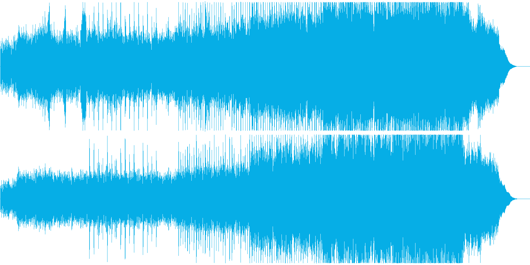 アコギ主体の透明感のある曲、映像等にの再生済みの波形