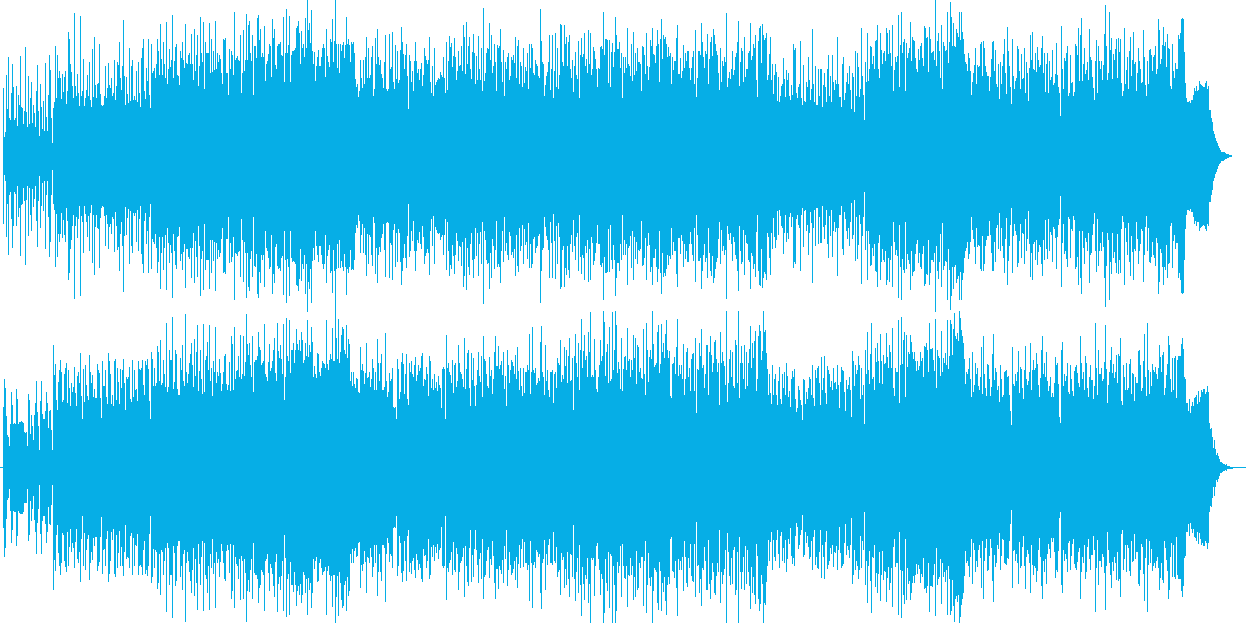 近未来的でかっこいいテクノミュージックの再生済みの波形