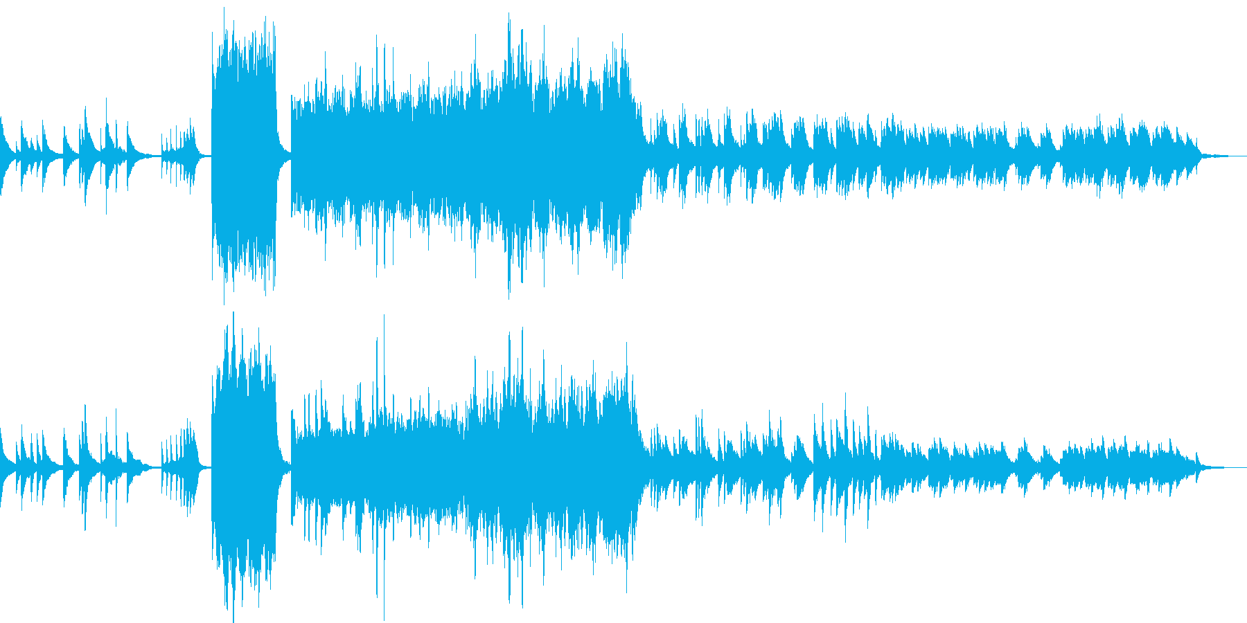 神聖な別世界をイメージした曲の再生済みの波形