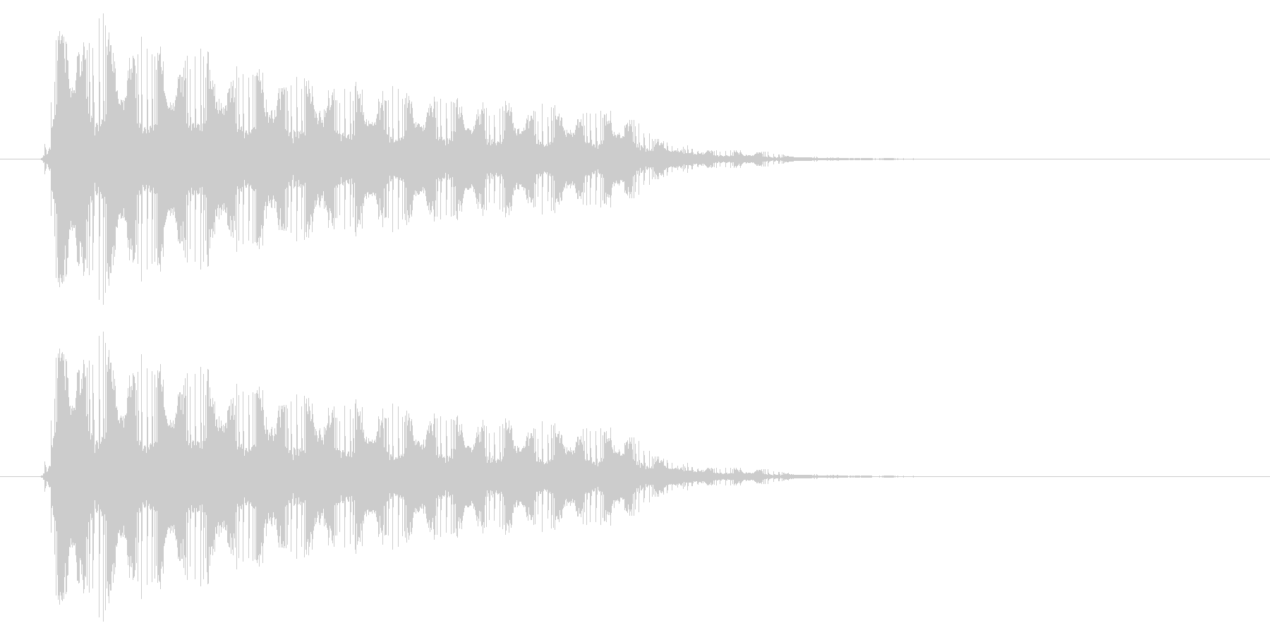 バリアを張る時の効果音・SEの未再生の波形