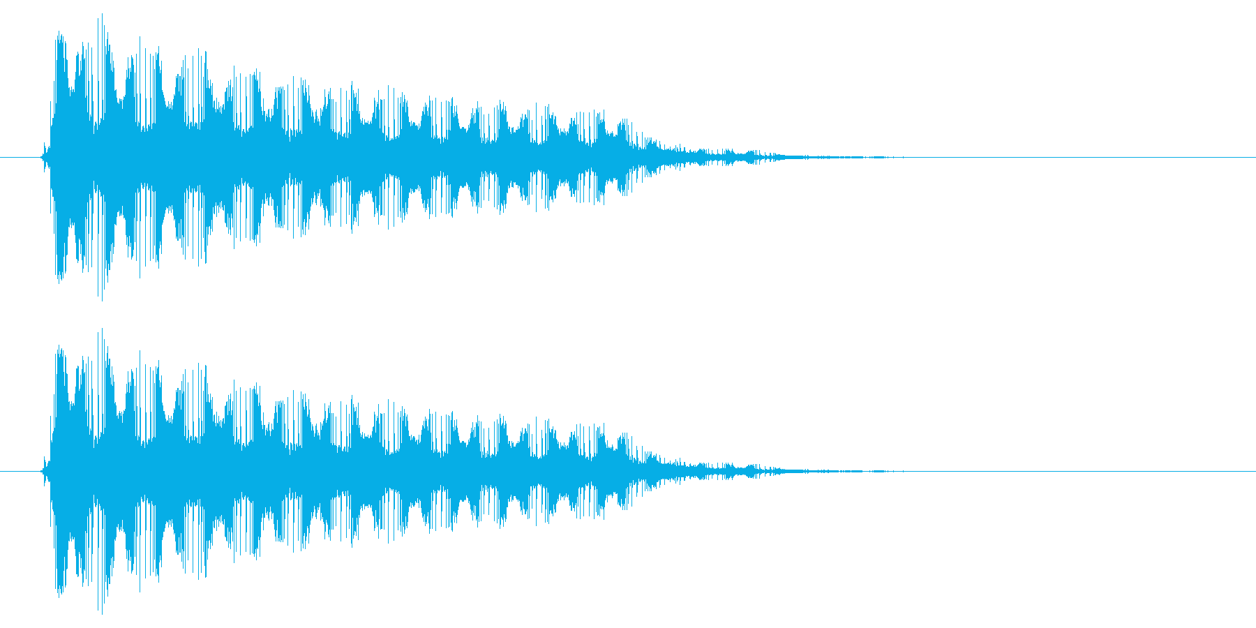 バリアを張る時の効果音・SEの再生済みの波形