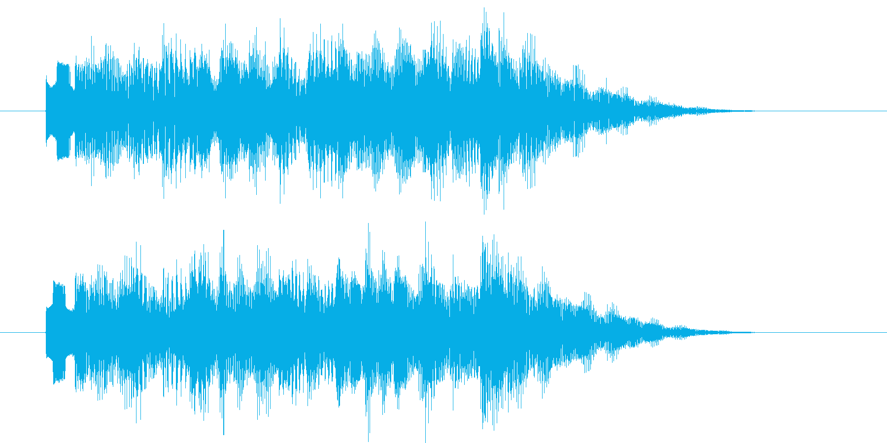 ステージクリアの効果音の再生済みの波形