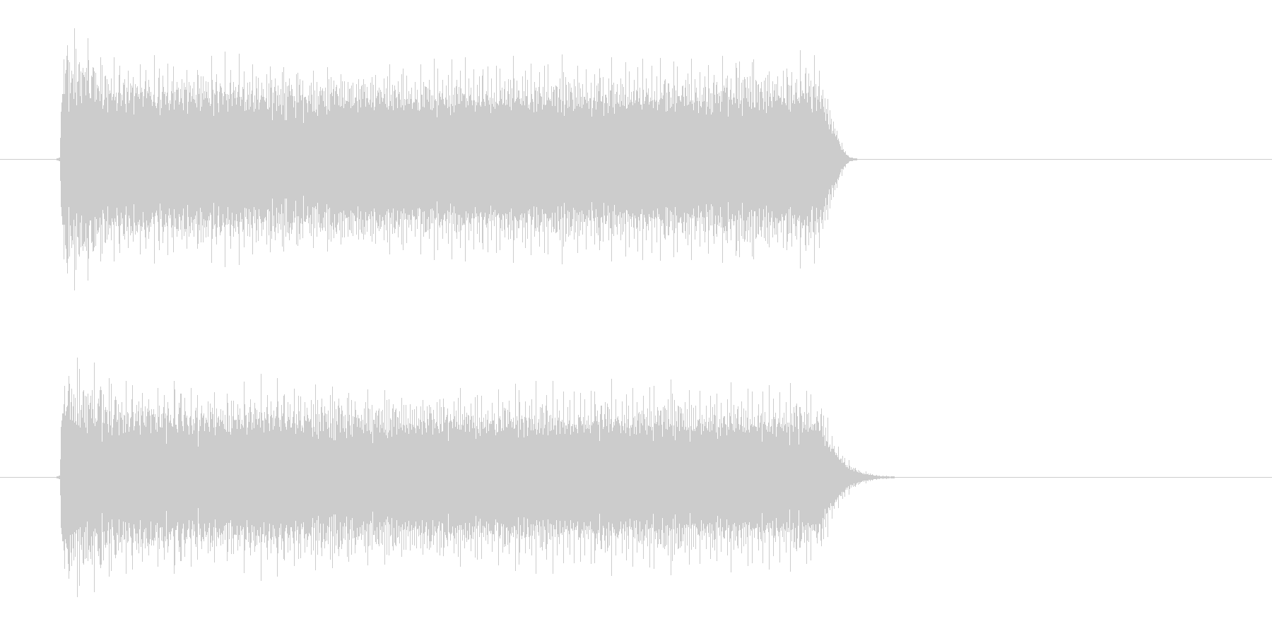 ブーーー!(大きなクラクション音)の未再生の波形