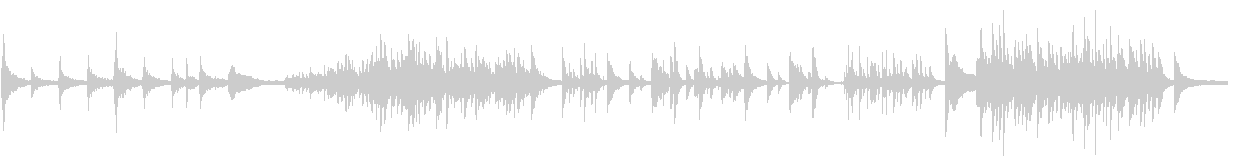 A decadent and painful piano solo's unreproduced waveform