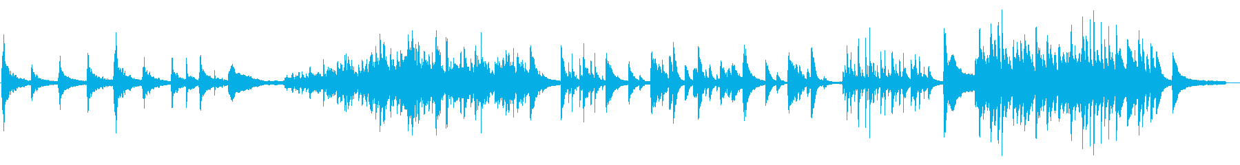 A decadent and painful piano solo's reproduced waveform