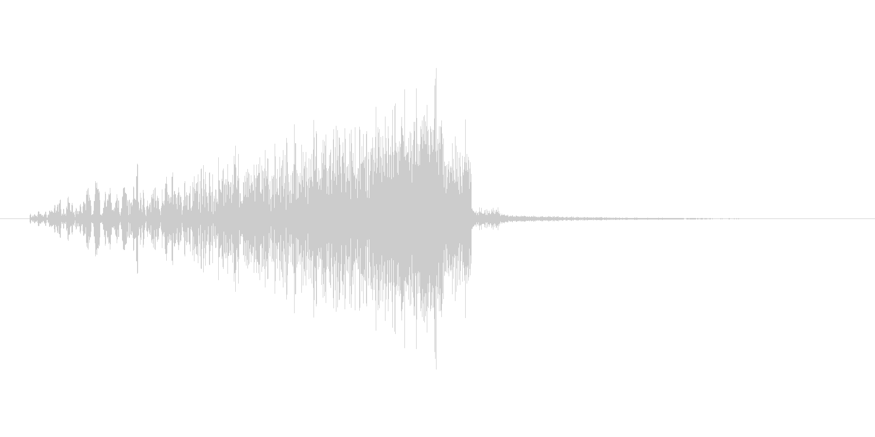 リバース音の未再生の波形