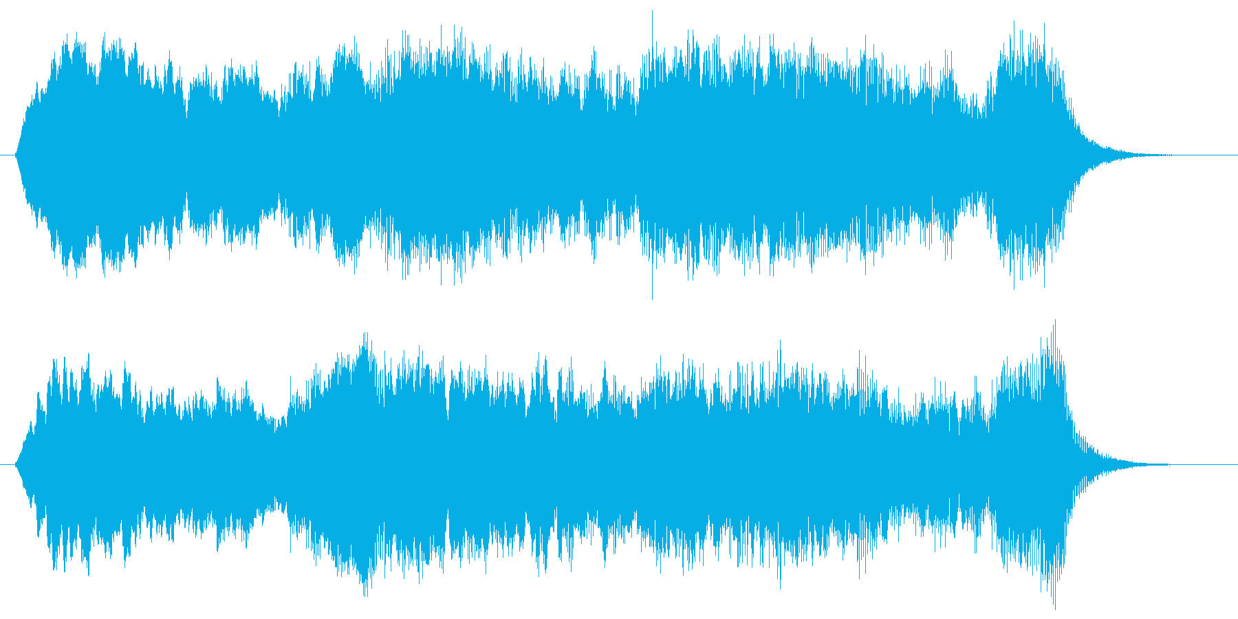 幻想的で幽玄なヒーリング曲の再生済みの波形