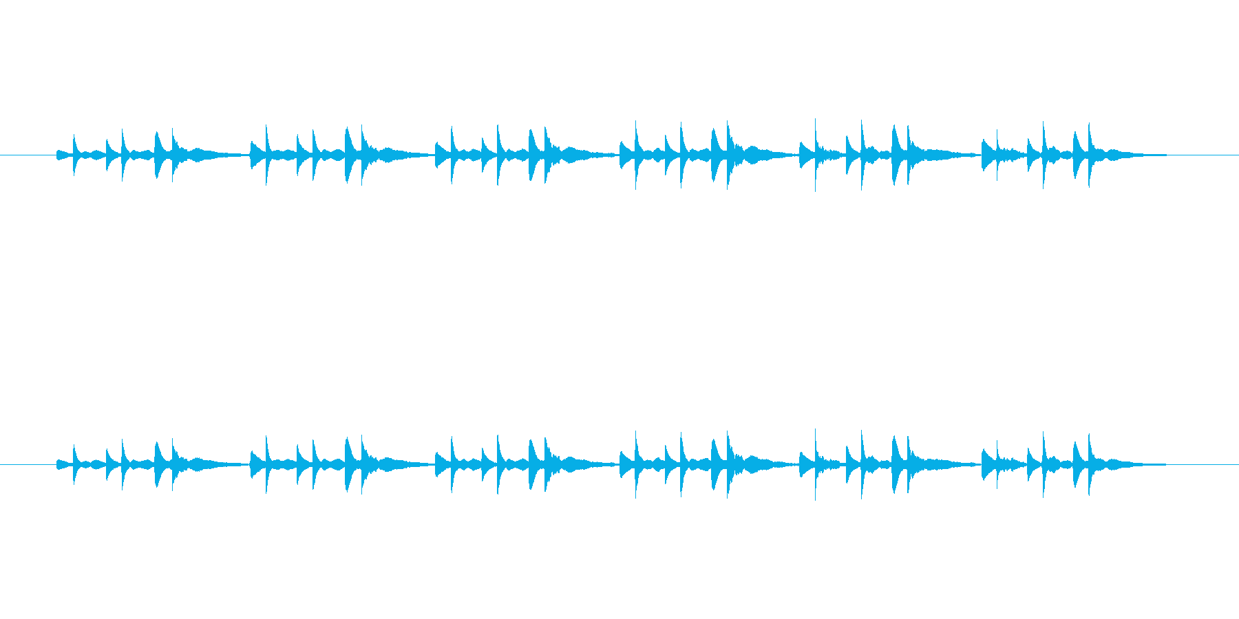 ピアノだけの曲です。の再生済みの波形