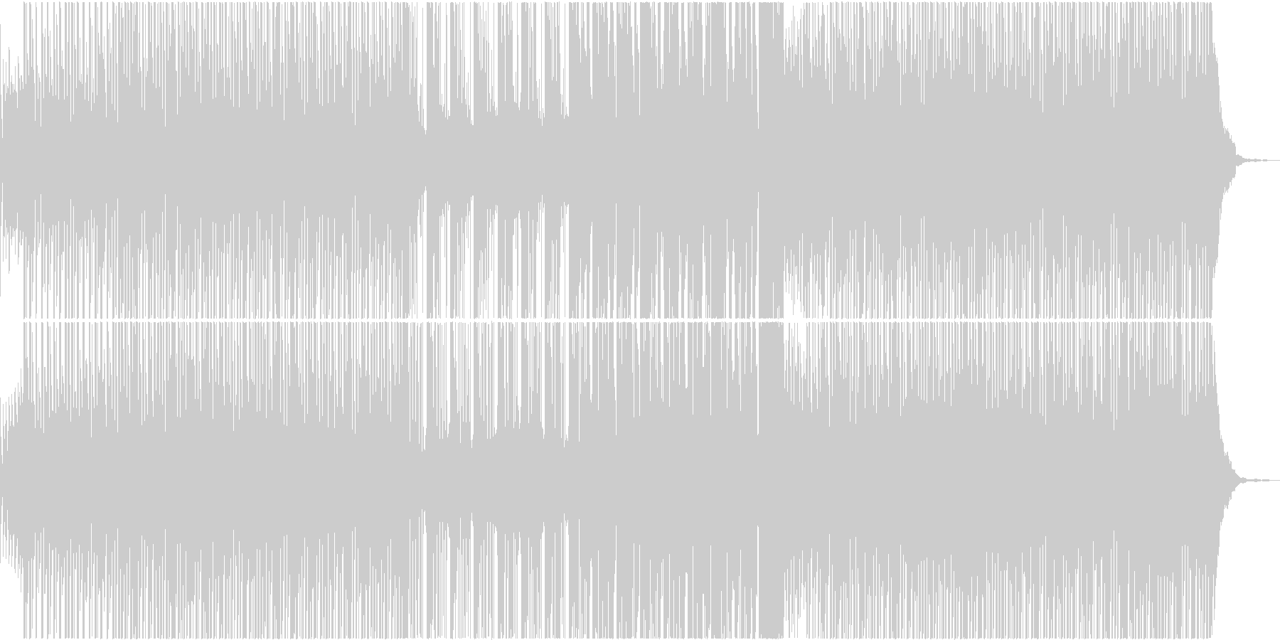 塾やレッスンのCMなどにの未再生の波形